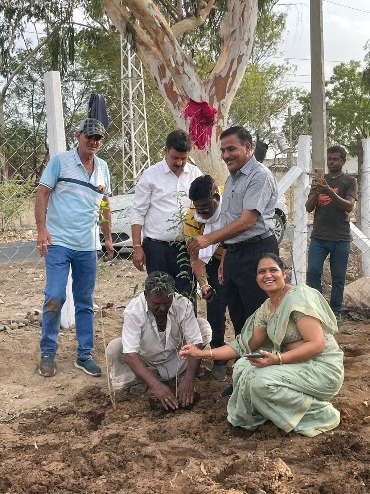 विश्व पर्यावरण दिवस 2024 पर सघन वन रोपण, SRS शूटिंग रीको, भीलवाड़ा